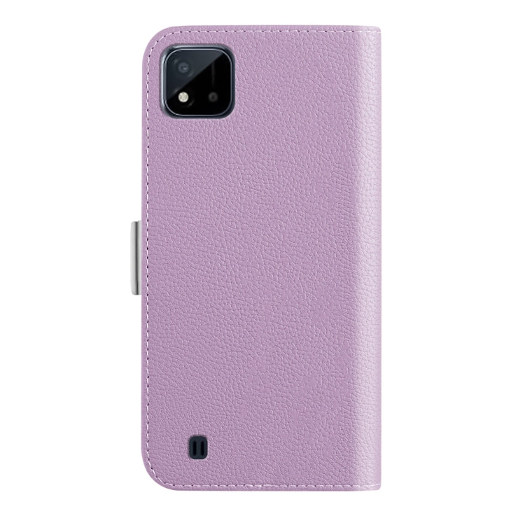 For OPPO Realme C20 Candy Color Litchi Texture Leather Phone Case