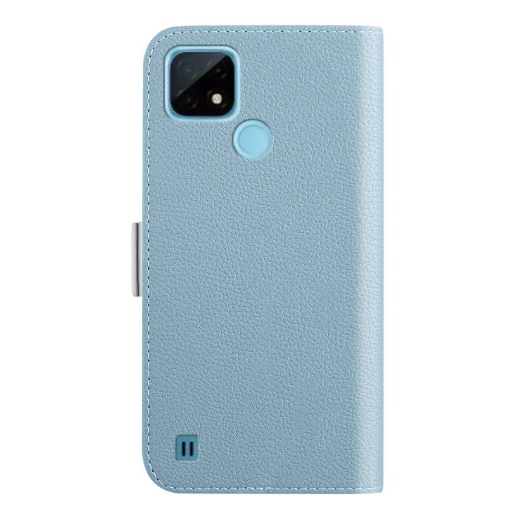 For OPPO Realme C21 Candy Color Litchi Texture Leather Phone Case