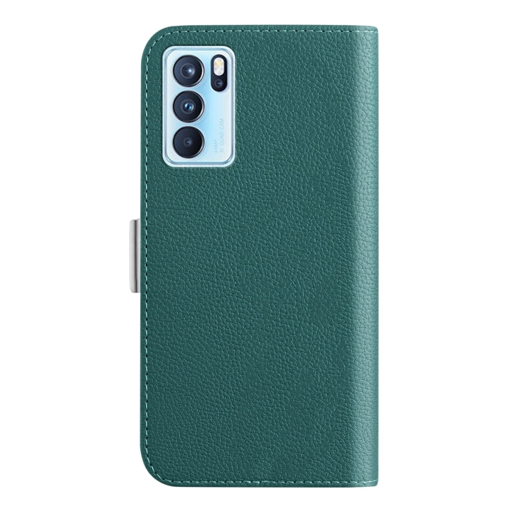 For OPPO Reno6 Pro 5G Foreign Candy Color Litchi Texture Leather Phone Case