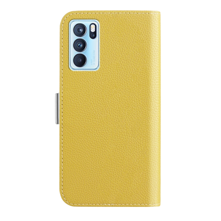 For OPPO Reno6 Pro 5G Foreign Candy Color Litchi Texture Leather Phone Case