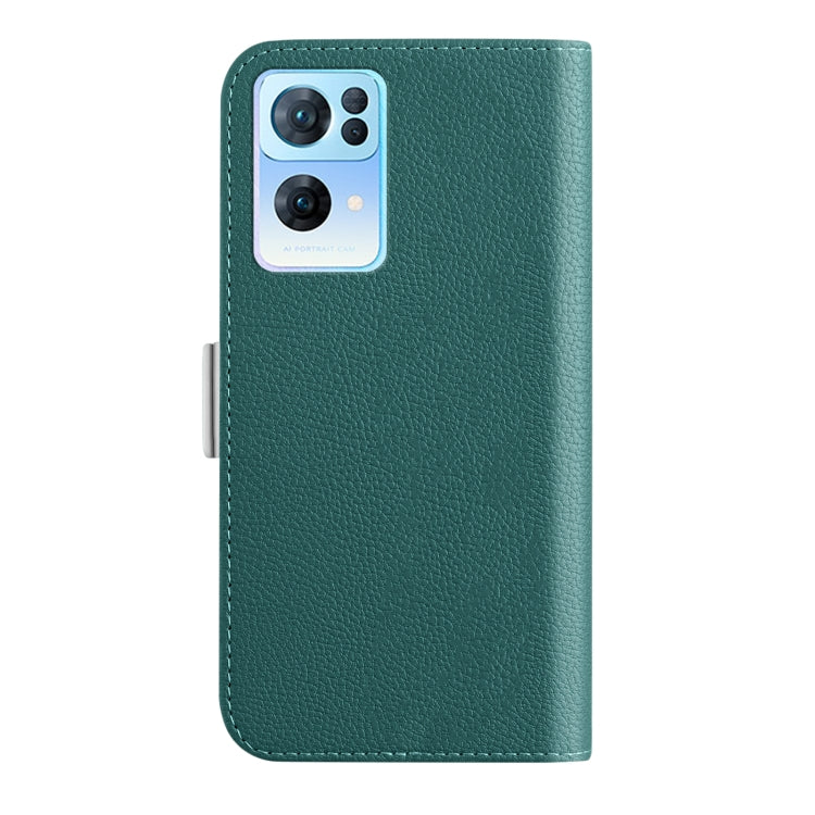 For OPPO Reno7 Pro 5G / 4G Candy Color Litchi Texture Leather Phone Case