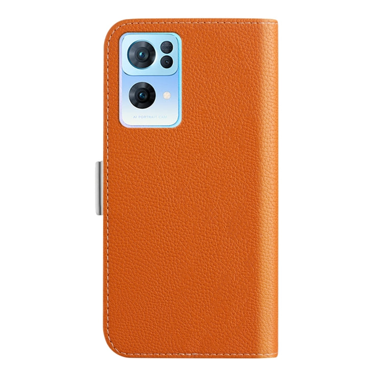 For OPPO Reno7 Pro 5G / 4G Candy Color Litchi Texture Leather Phone Case