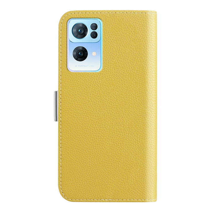 For OPPO Reno7 Pro 5G / 4G Candy Color Litchi Texture Leather Phone Case