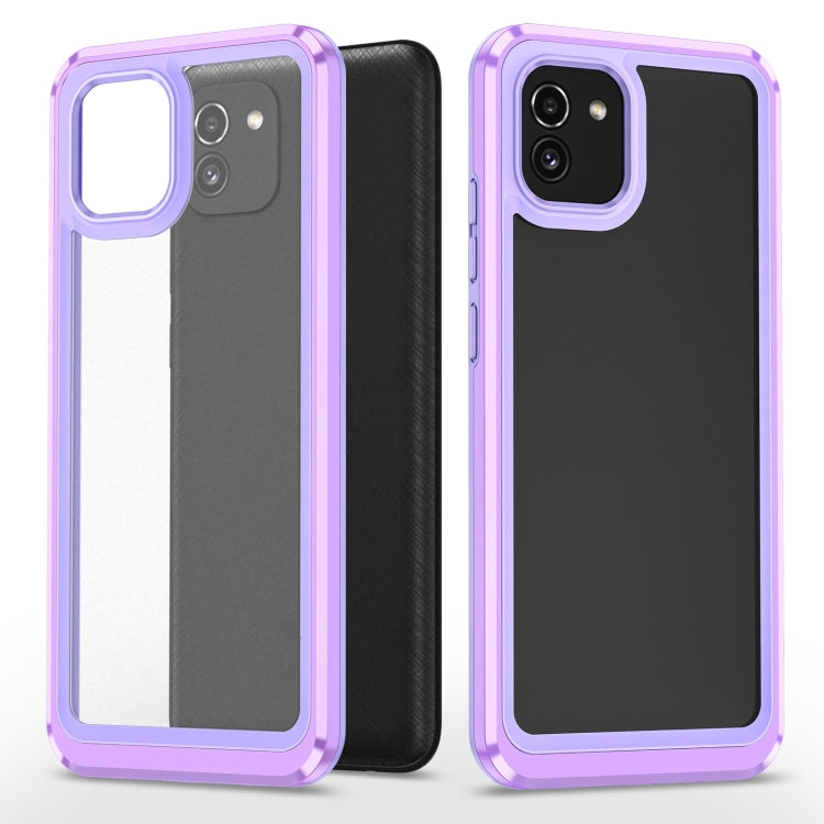 For Samsung Galaxy A03 164mm Bright Skin Feel PC + TPU Protective Phone Case