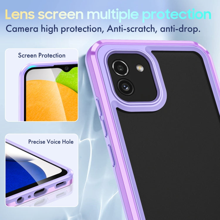 For Samsung Galaxy A03 164mm Bright Skin Feel PC + TPU Protective Phone Case
