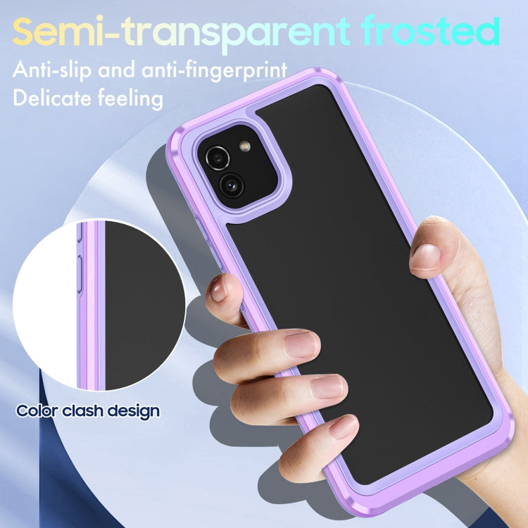 For Samsung Galaxy A03 164mm Bright Skin Feel PC + TPU Protective Phone Case