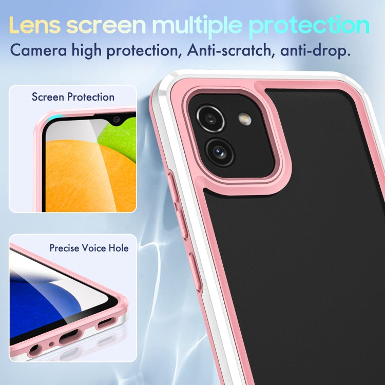 For Samsung Galaxy A03 164mm Bright Skin Feel PC + TPU Protective Phone Case