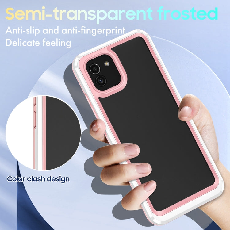 For Samsung Galaxy A03 164mm Bright Skin Feel PC + TPU Protective Phone Case