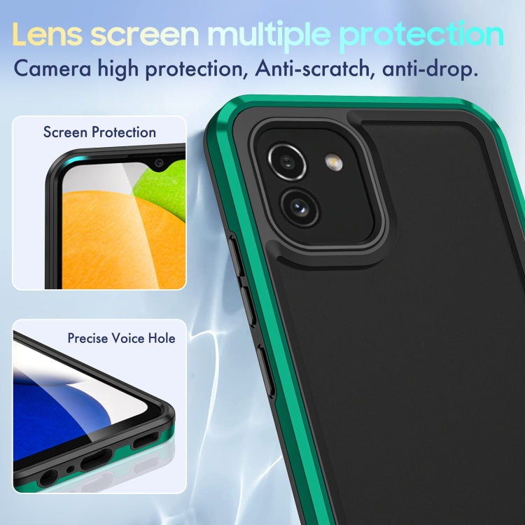 For Samsung Galaxy A03 164mm Bright Skin Feel PC + TPU Protective Phone Case