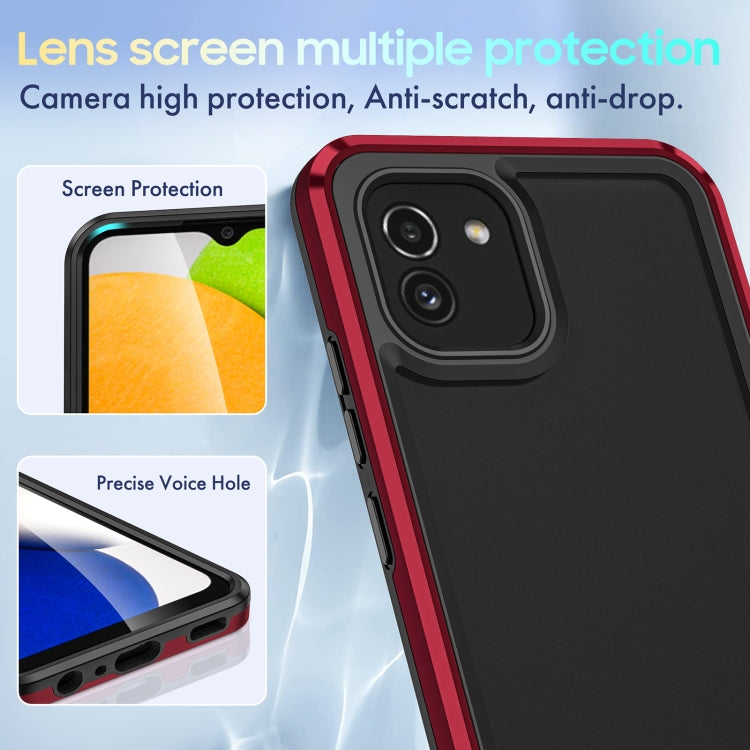 For Samsung Galaxy A03 164mm Bright Skin Feel PC + TPU Protective Phone Case