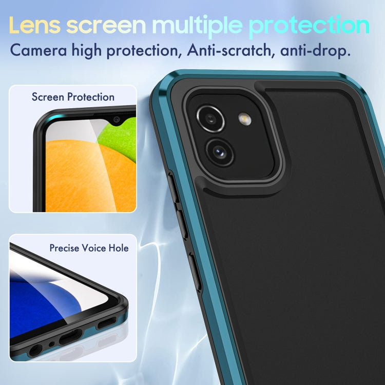For Samsung Galaxy A03 164mm Bright Skin Feel PC + TPU Protective Phone Case