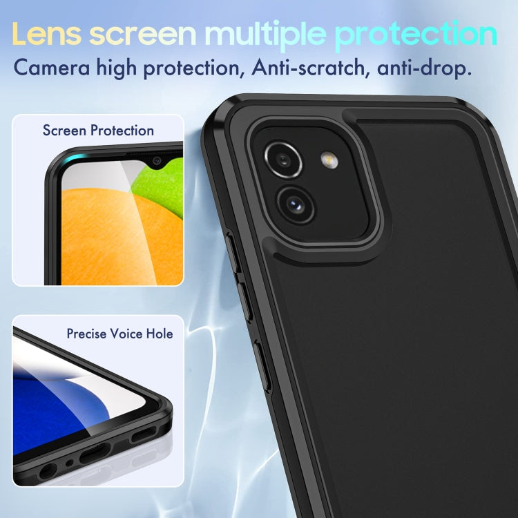 For Samsung Galaxy A03 164mm Bright Skin Feel PC + TPU Protective Phone Case