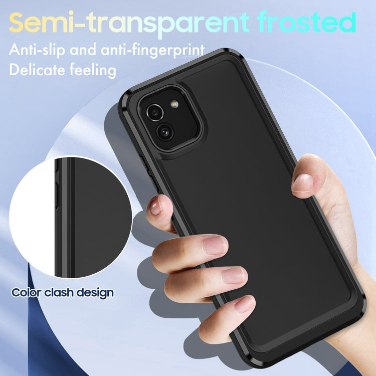 For Samsung Galaxy A03 164mm Bright Skin Feel PC + TPU Protective Phone Case