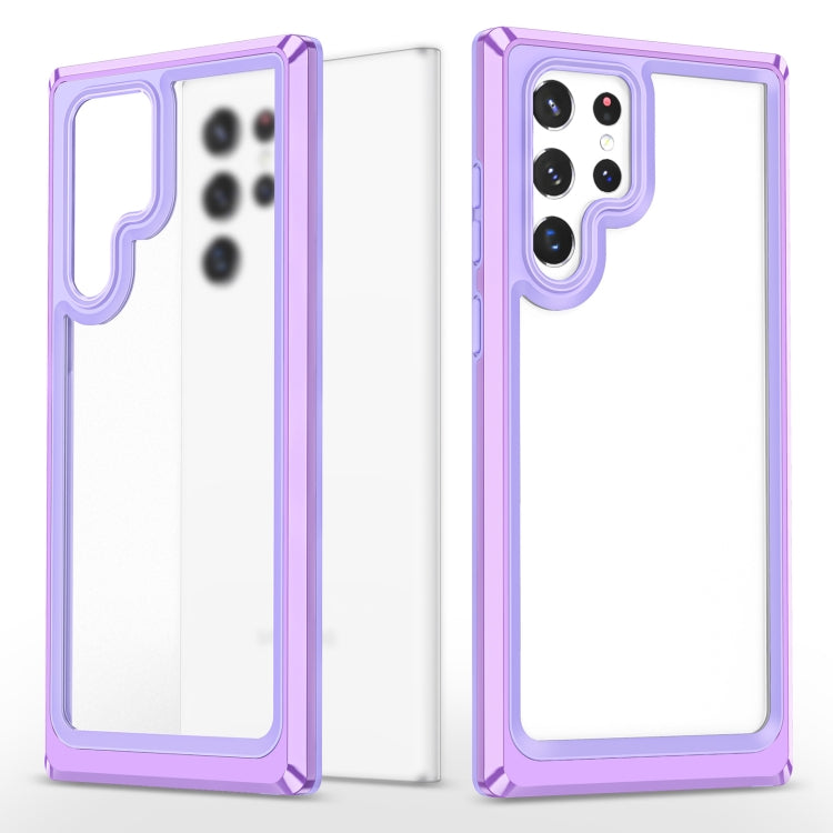 For Samsung Galaxy S22 Ultra 5G Bright Skin Feel PC + TPU Protective Phone Case