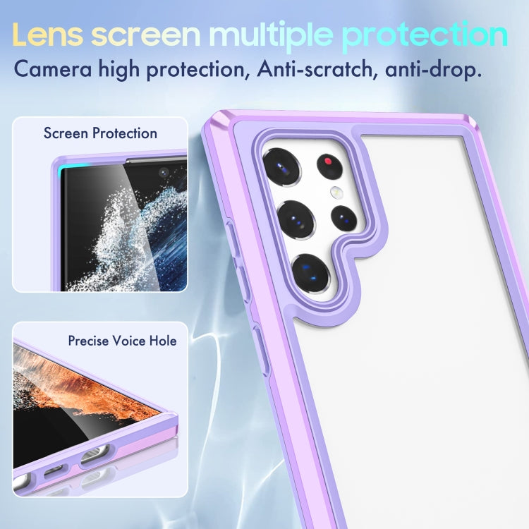 For Samsung Galaxy S22 Ultra 5G Bright Skin Feel PC + TPU Protective Phone Case