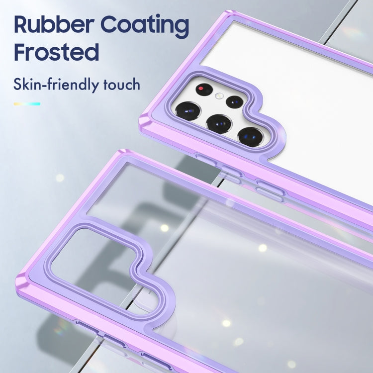 For Samsung Galaxy S22 Ultra 5G Bright Skin Feel PC + TPU Protective Phone Case