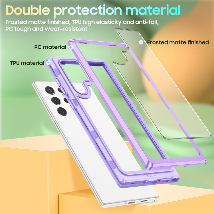 For Samsung Galaxy S22 Ultra 5G Bright Skin Feel PC + TPU Protective Phone Case