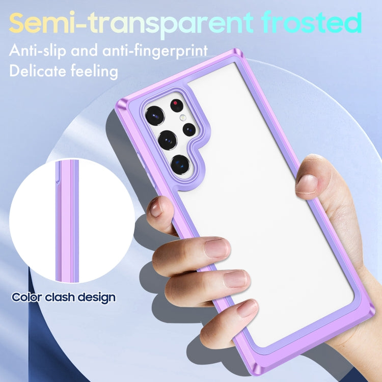 For Samsung Galaxy S22 Ultra 5G Bright Skin Feel PC + TPU Protective Phone Case
