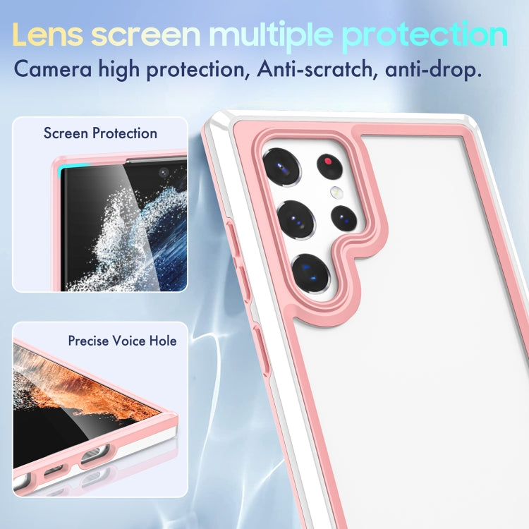 For Samsung Galaxy S22 Ultra 5G Bright Skin Feel PC + TPU Protective Phone Case