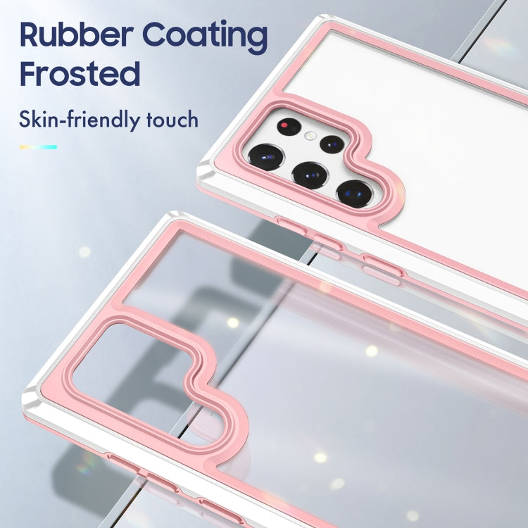 For Samsung Galaxy S22 Ultra 5G Bright Skin Feel PC + TPU Protective Phone Case