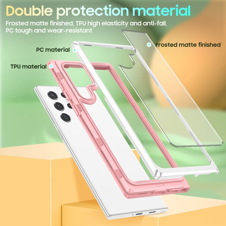 For Samsung Galaxy S22 Ultra 5G Bright Skin Feel PC + TPU Protective Phone Case