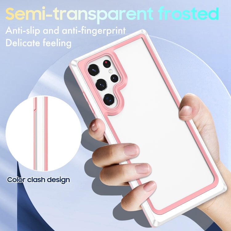 For Samsung Galaxy S22 Ultra 5G Bright Skin Feel PC + TPU Protective Phone Case