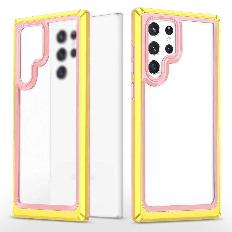 For Samsung Galaxy S22 Ultra 5G Bright Skin Feel PC + TPU Protective Phone Case