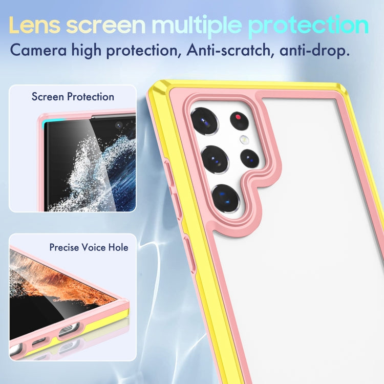 For Samsung Galaxy S22 Ultra 5G Bright Skin Feel PC + TPU Protective Phone Case