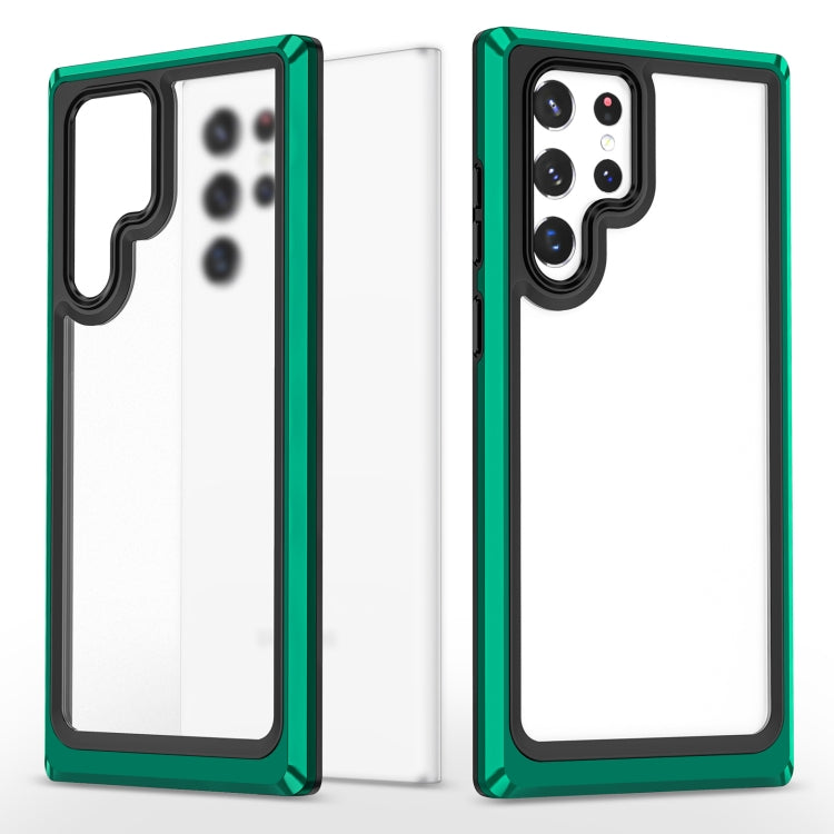 For Samsung Galaxy S22 Ultra 5G Bright Skin Feel PC + TPU Protective Phone Case