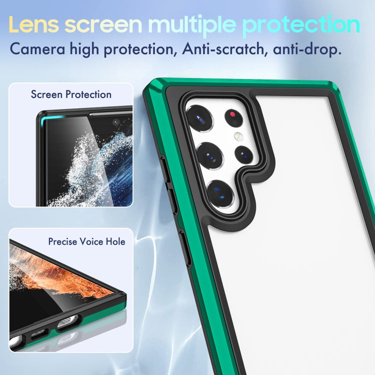 For Samsung Galaxy S22 Ultra 5G Bright Skin Feel PC + TPU Protective Phone Case