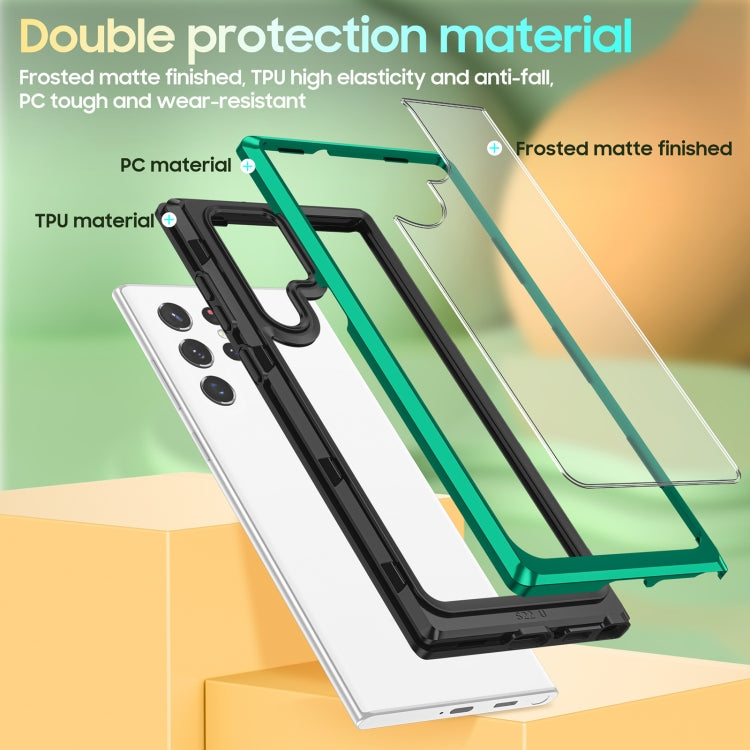 For Samsung Galaxy S22 Ultra 5G Bright Skin Feel PC + TPU Protective Phone Case