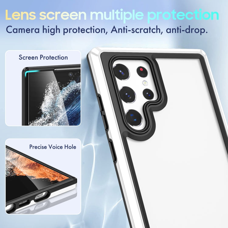 For Samsung Galaxy S22 Ultra 5G Bright Skin Feel PC + TPU Protective Phone Case