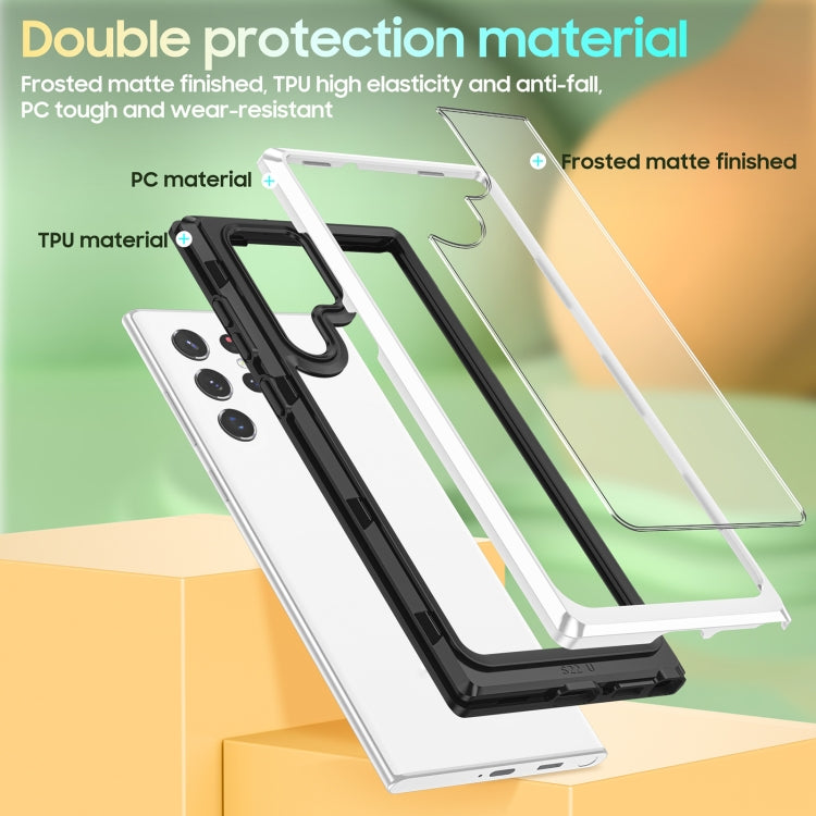 For Samsung Galaxy S22 Ultra 5G Bright Skin Feel PC + TPU Protective Phone Case