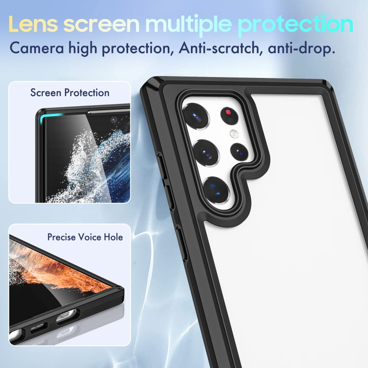 For Samsung Galaxy S22 Ultra 5G Bright Skin Feel PC + TPU Protective Phone Case