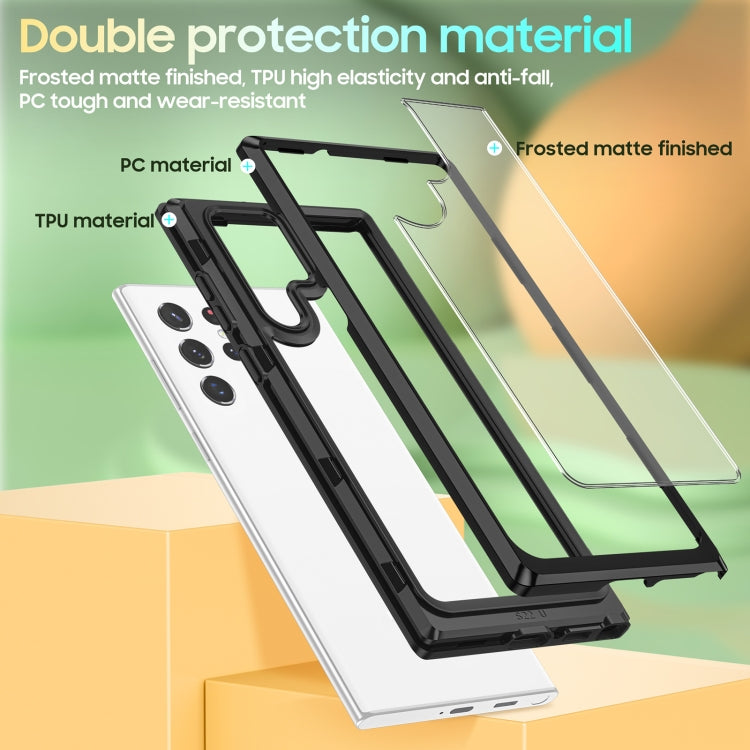 For Samsung Galaxy S22 Ultra 5G Bright Skin Feel PC + TPU Protective Phone Case