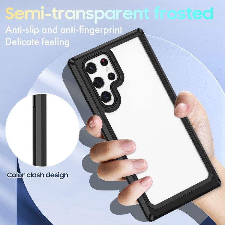 For Samsung Galaxy S22 Ultra 5G Bright Skin Feel PC + TPU Protective Phone Case