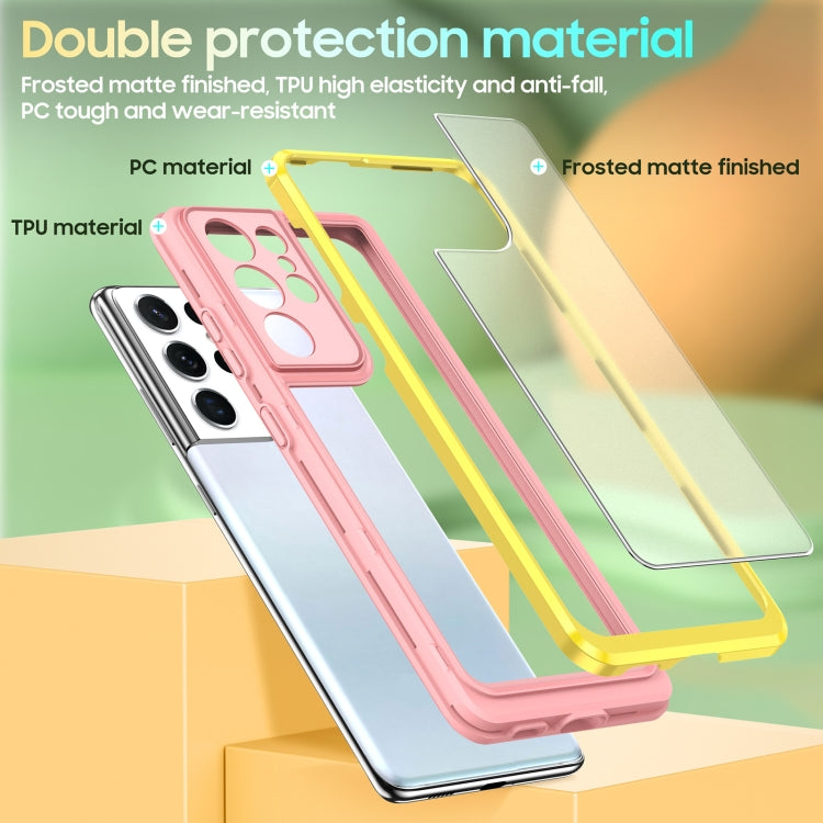 For Samsung Galaxy S21 Ultra 5G Bright Skin Feel PC + TPU Protective Phone Case