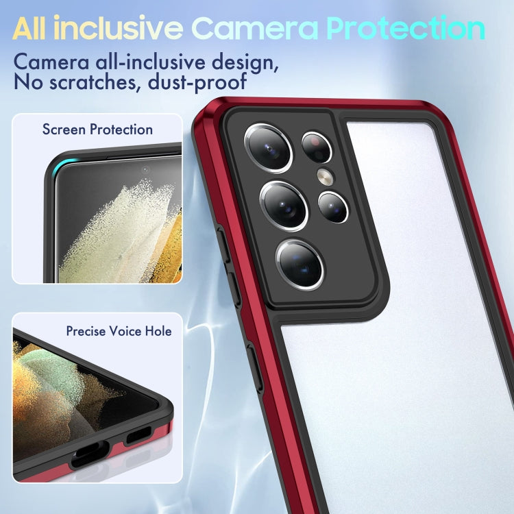 For Samsung Galaxy S21 Ultra 5G Bright Skin Feel PC + TPU Protective Phone Case