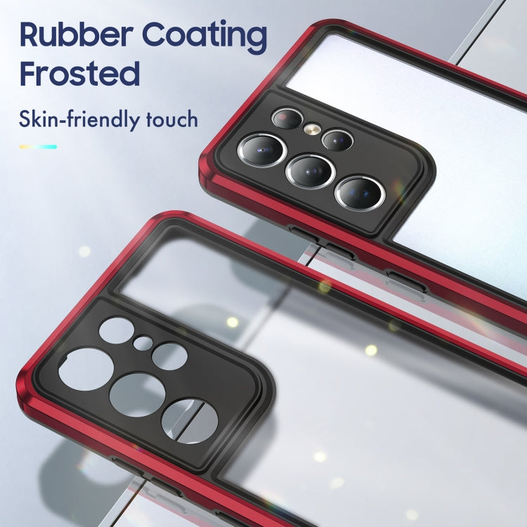 For Samsung Galaxy S21 Ultra 5G Bright Skin Feel PC + TPU Protective Phone Case