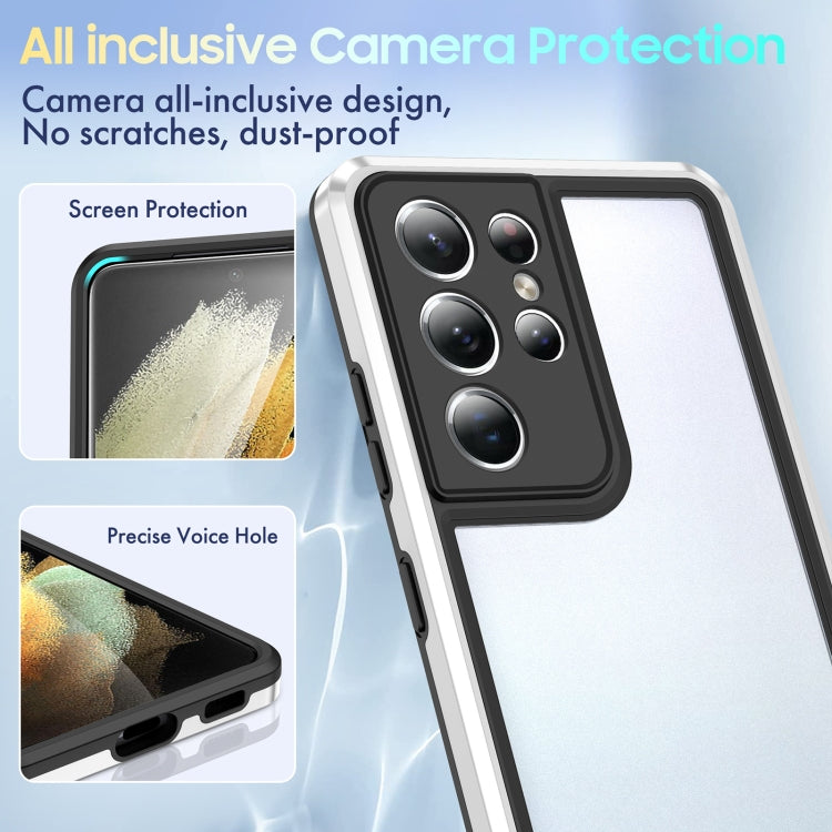 For Samsung Galaxy S21 Ultra 5G Bright Skin Feel PC + TPU Protective Phone Case