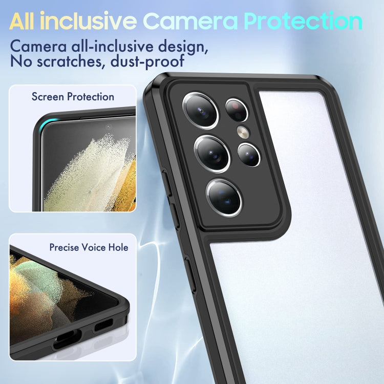 For Samsung Galaxy S21 Ultra 5G Bright Skin Feel PC + TPU Protective Phone Case