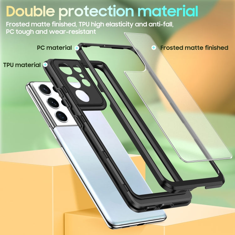 For Samsung Galaxy S21 Ultra 5G Bright Skin Feel PC + TPU Protective Phone Case