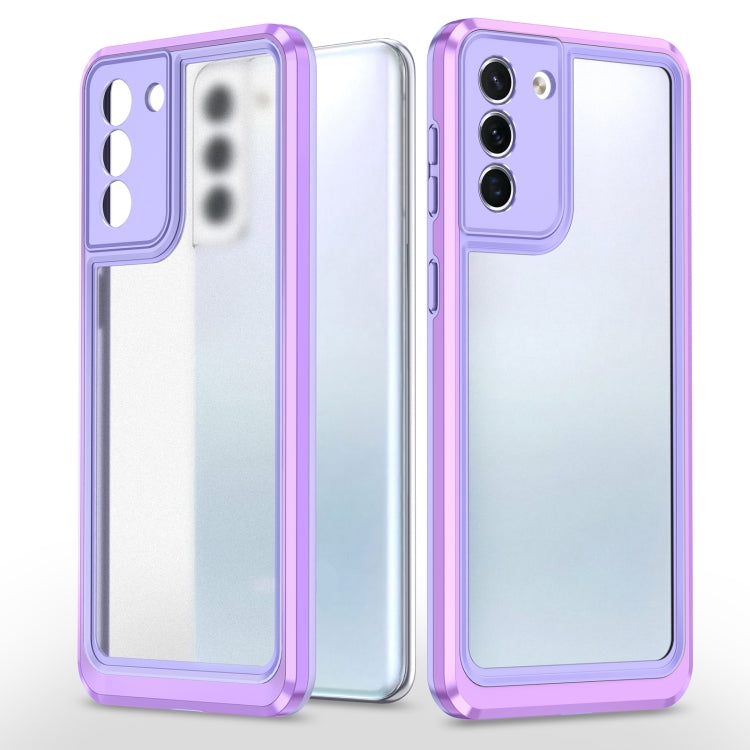 For Samsung Galaxy S21 5G Bright Skin Feel PC + TPU Protective Phone Case