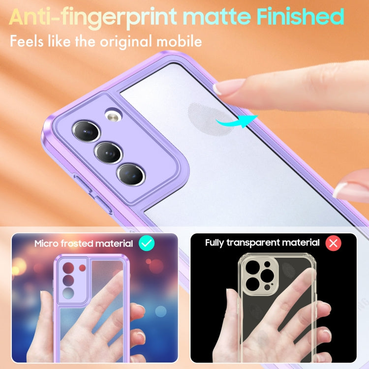 For Samsung Galaxy S21 5G Bright Skin Feel PC + TPU Protective Phone Case