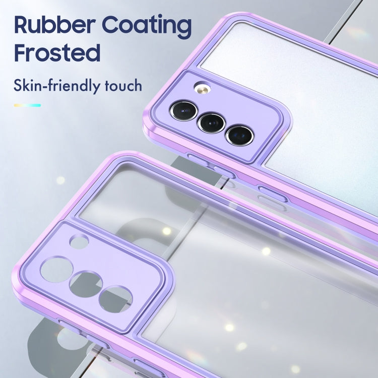 For Samsung Galaxy S21 5G Bright Skin Feel PC + TPU Protective Phone Case
