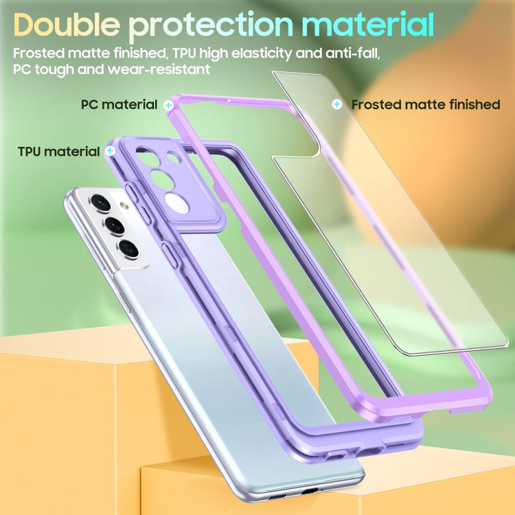 For Samsung Galaxy S21 5G Bright Skin Feel PC + TPU Protective Phone Case