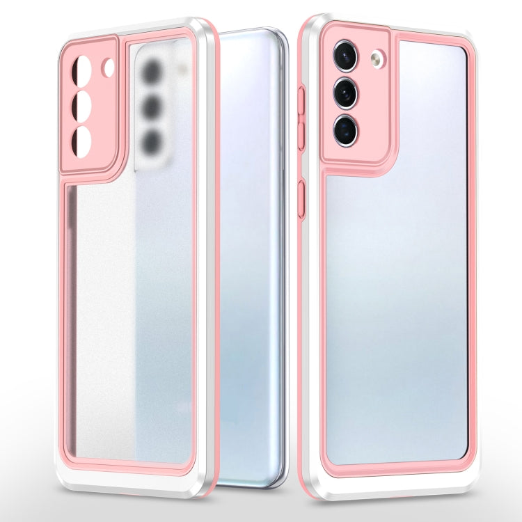 For Samsung Galaxy S21 5G Bright Skin Feel PC + TPU Protective Phone Case