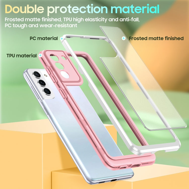 For Samsung Galaxy S21 5G Bright Skin Feel PC + TPU Protective Phone Case