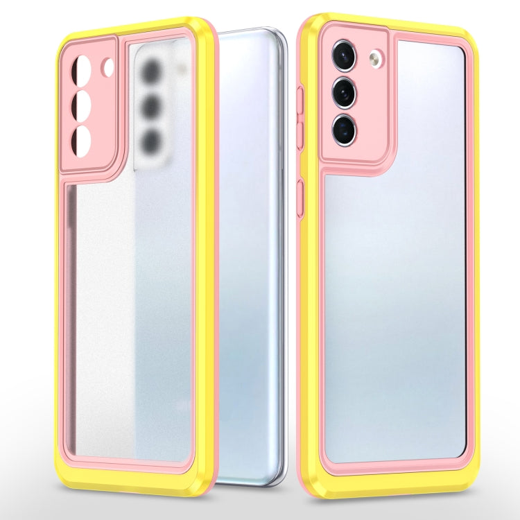 For Samsung Galaxy S21 5G Bright Skin Feel PC + TPU Protective Phone Case
