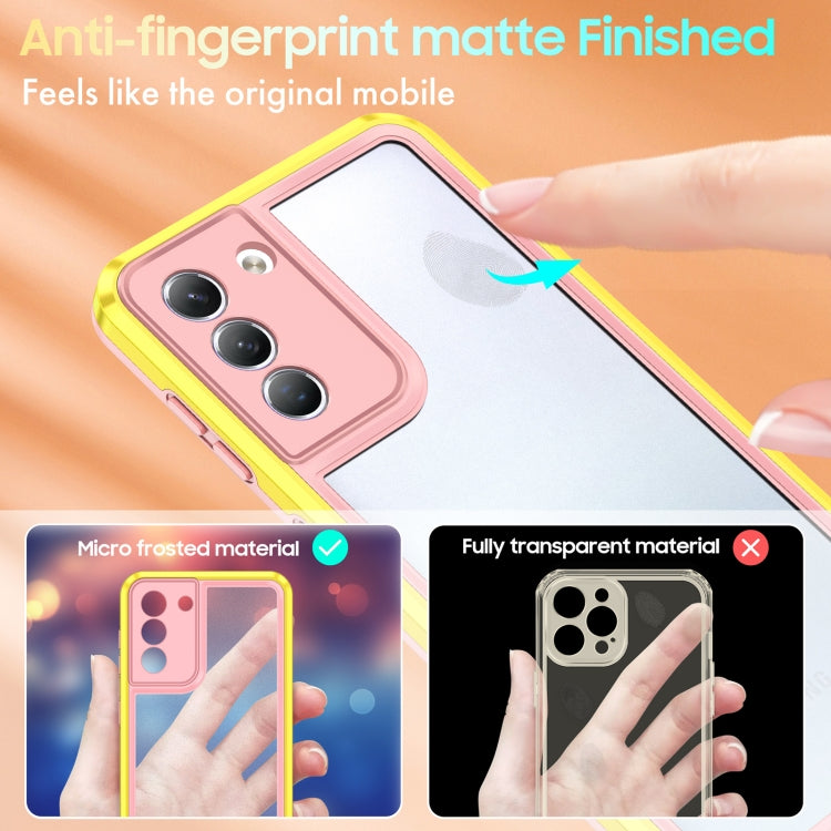 For Samsung Galaxy S21 5G Bright Skin Feel PC + TPU Protective Phone Case